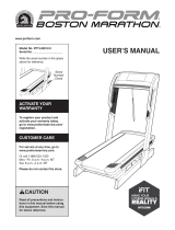 Pro-Form BOSTON MARATHON User manual