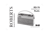 Roberts Radio FM RDS/DAB Digital Radio RD-50 User manual