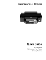 Epson WorkForce 30 Operating instructions