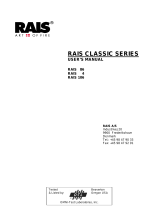 RAIS RAIS 86 User manual