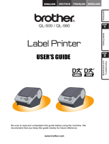 Brother QL-560 Owner's manual