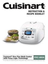 Cuisinart CRC-800 - 8 Cup Rice Cooker User manual