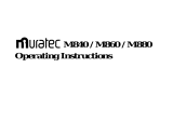 Muratec M860 User manual