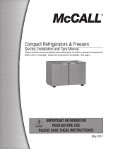 McCall Refrigeration MCCF27 User manual
