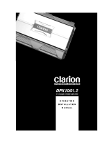 Clarion DPX1001.1 User manual