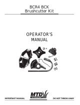 MTD BCR4 BCK User manual