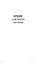 Epson LX-90 User manual