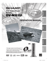 Sharp DV-MX1U User manual