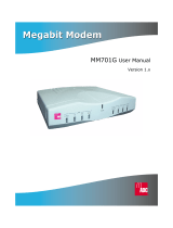 ADC Modem MM701G User manual