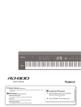 Roland 800 Owner's manual