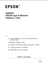 Epson C823461 (Ethernet) User manual