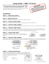 Extron electronic MPS 112CS User manual