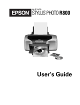 Epson Stylus Photo R800 User manual