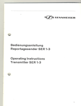 Sennheiser SER 1-3 User manual