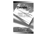 Coustic & 480QE User manual