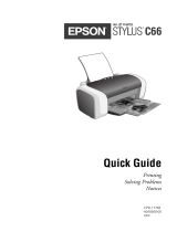 Epson Stylus C66 User manual