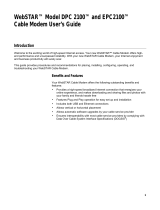Cisco WebSTAR EPC2100 User manual