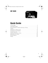 Epson WorkForce WF-3520 User guide