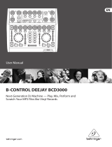 Behringer B-Control Deejay BCD3000 User manual
