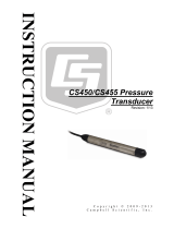 Campbell Scientific CS450/CS455 Pressure Transducer Owner's manual