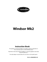 Cannon Windsor Mk2 10297G Mk2 User manual