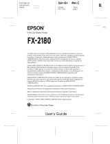 Epson FX-2180 User manual
