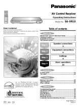 Panasonic SA-XR10 User manual