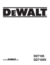 DeWalt D27105 T 3 Owner's manual