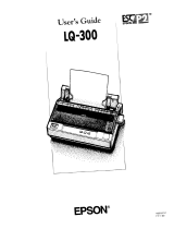 Epson LQ-300 User manual