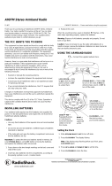 Radio Shack 12-807 User manual