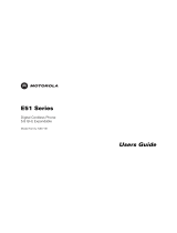 Motorola E51 Series User manual