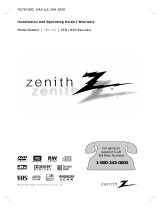 Zenith ZRY-316 User manual