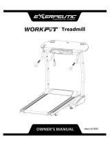 Exerpeutic Treadmill with Pulse Owner's manual