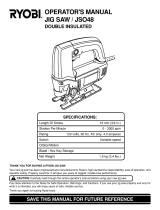 Ryobi JSO48 User manual