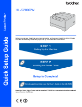 Brother HL 5280DW - B/W Laser Printer Installation guide