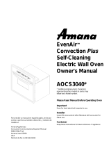 Amana EvenAir AOCS3040 User manual