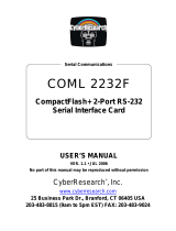 CyberResearch COML 2232F User manual