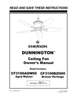 Emerson CF3100AGW00 User manual