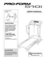 ProForm 510i Treadmill User manual