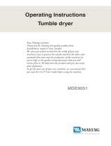 Maytag MDE9651 User manual