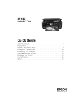 Epson Small-in-One XP-600 User manual