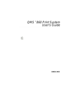 QMS 860 User manual