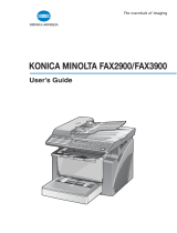 Minolta FAX2900 User manual
