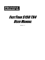 Promise Technology FastTrak S150 TX4 User manual