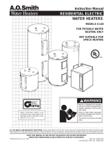 A.O. Smith ECT-80 User manual
