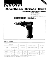 Makita CORDLESS DRIVER DRILL 6071D User manual
