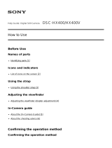 Sharp DSC-HX400 User manual