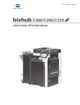 Konica Minolta bizhub C360 Series User manual