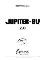 Arturia JUPITER-8V 2 User manual