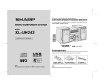 Sharp XL-UH242 User manual